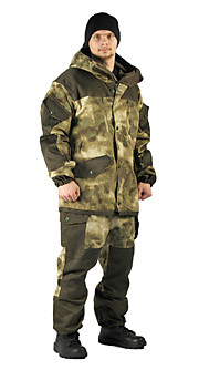 Костюм демисезонный "ГОРКА" куртка/брюки, цвет: кмф "Атака", ткань: Твил рип-стоп/Грета